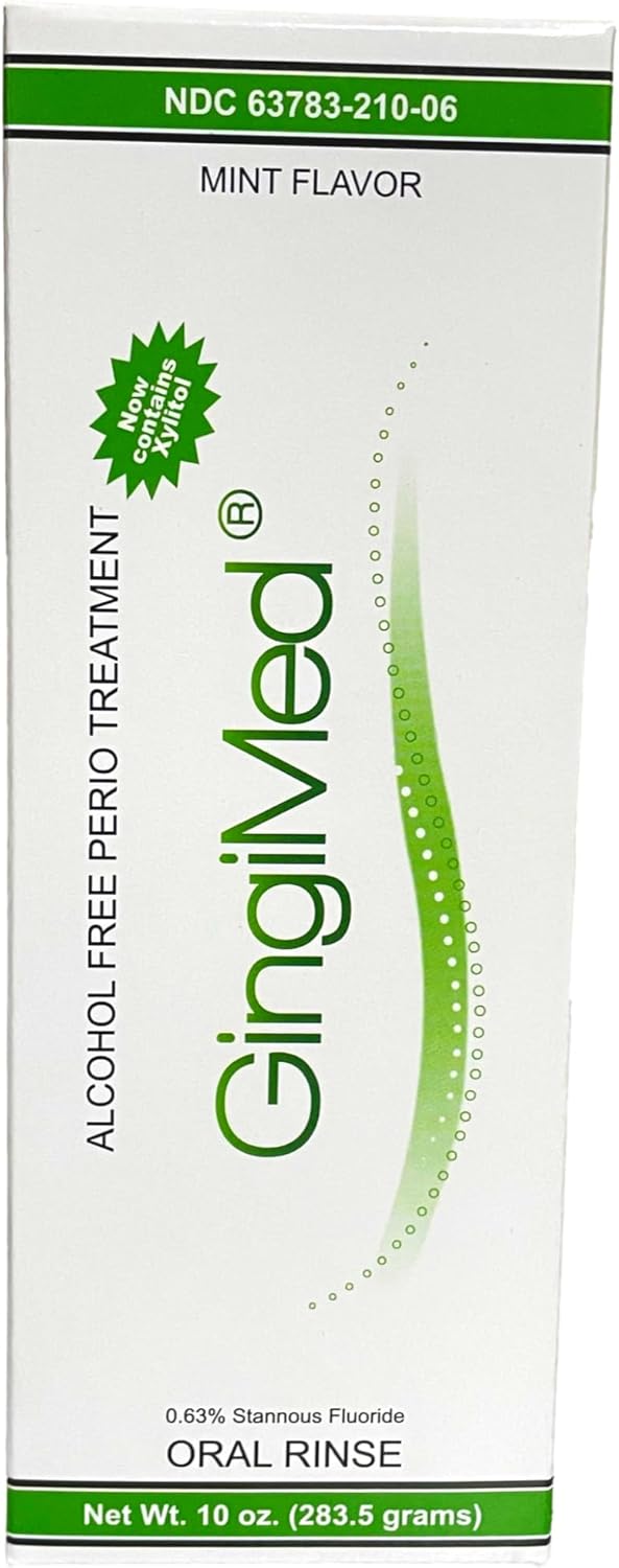 Stannous Fluoride Dental Rinse 0.63% - Mint Flavor, 10 oz for Tooth Decay & Sensitivity