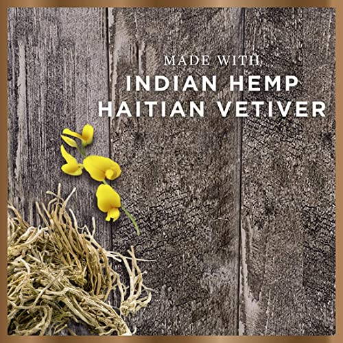 Nubian Heritage Indian Hemp & Vetiver Body Wash 13 Fl Oz - Organic Moisturizing Cleanser