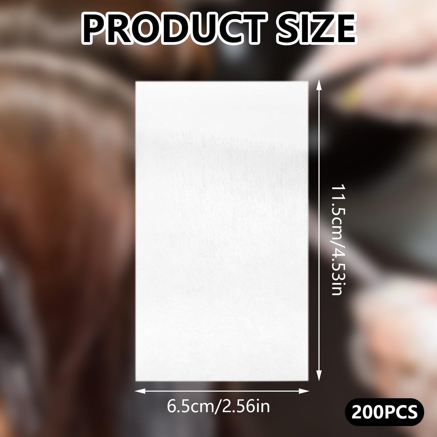 QIYUDA 200 Pcs Perm Papers for Hair, 11.5 X 6.5cm End Wrapping Paper Rollers Heat Resistant