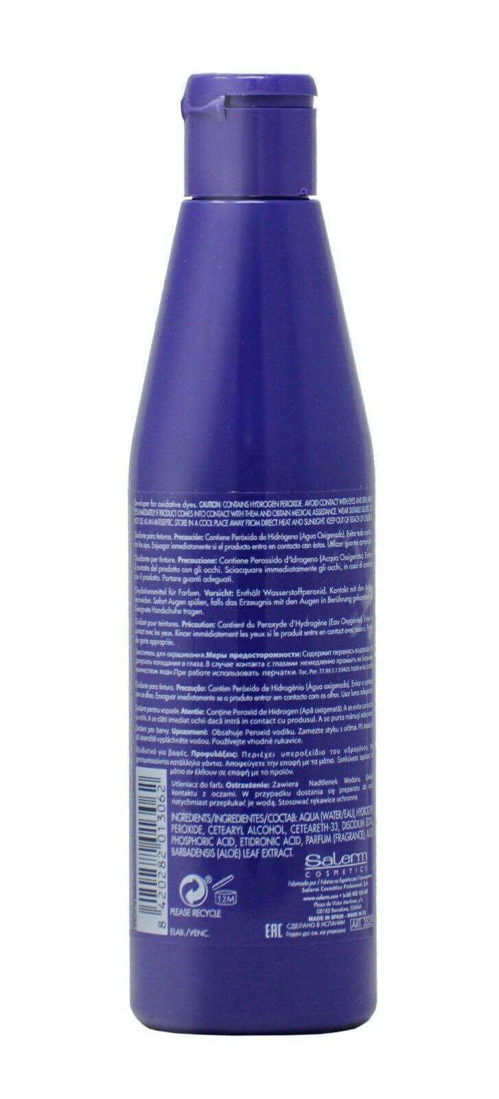 Salerm Cosmetics Cream Oxidant Volume 20 with Aloe Vera, 8.1 Ounce