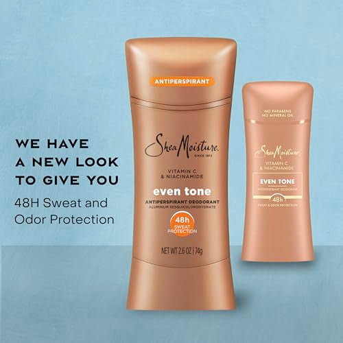 SheaMoisture Antiperspirant Deodorant Stick Pack of 4 2.6 oz - Vitamin C & Niacinamide