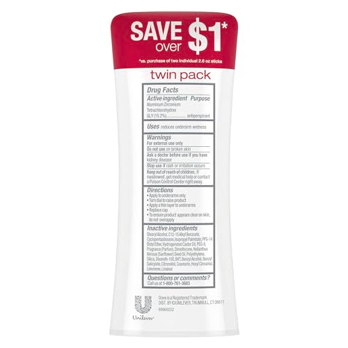 Dove Advanced Care Antiperspirant Deodorant Stick Revive 12 Pack - 72H Odor & Sweat Protection