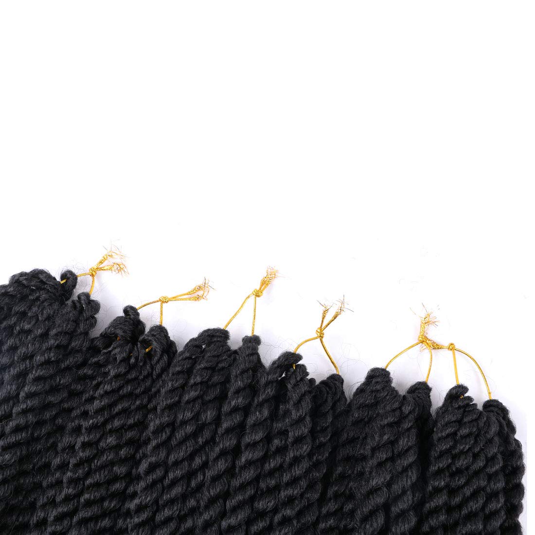 12 Inch Crochet Braids Senegalese Twist Crochet Hair For Black Women 6 Pack Havana Twist crochet hair With Curly Ends 1B#