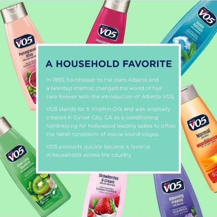 VO5 Daily Revitalizing Shampoo 15 oz - Pack of 6, Nourishing & Refreshing Hair Care
