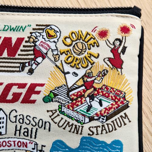 Collegiate Boston College Zipper Pouch - Travel Cosmetic & Makeup Bag - Gift for Eagles Fans