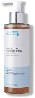 Rose Facial Cleansing Gel for All Skin Types – Calms Redness, Balances Oil, Protects Against Environment