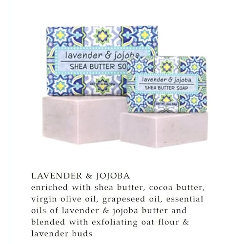 Greenwich Bay Trading Co., Lavender and Jojoba Shea Butter Soap, Set of 12 Bars, 2 Ounces Each