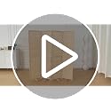 Beige Bamboo Room Divider 67" 4-Panel Freestanding Wall Screen - Detachable & Foldable