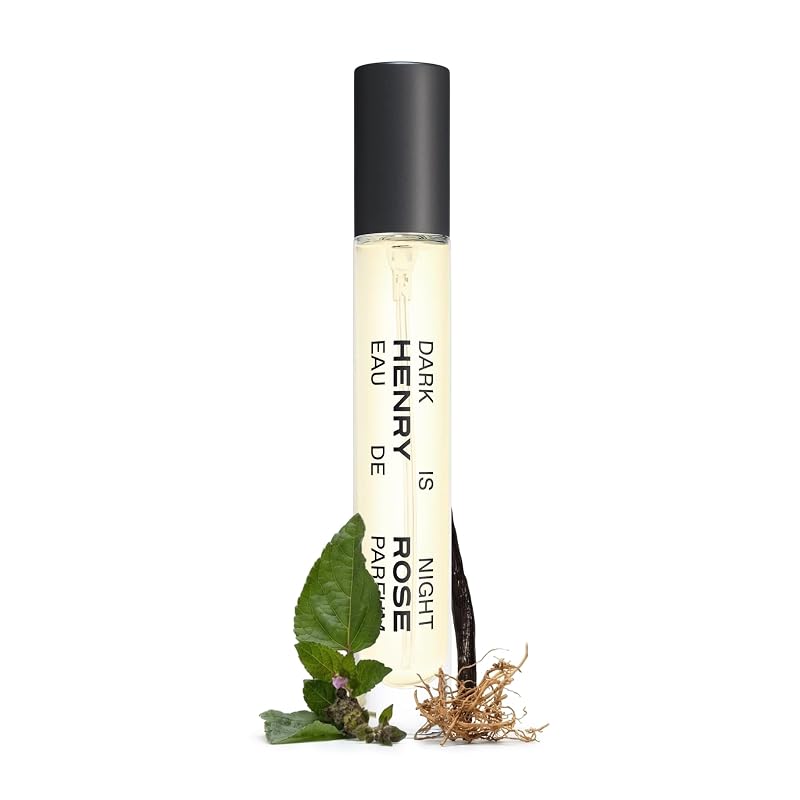 Dark Is Night Travel Perfume 0.27 Fl Oz - Henry Rose Unisex Fragrance with Vetiver & Vanilla Bean (Variation of THIS listing: 0.27 Fl Oz Pack of 1)