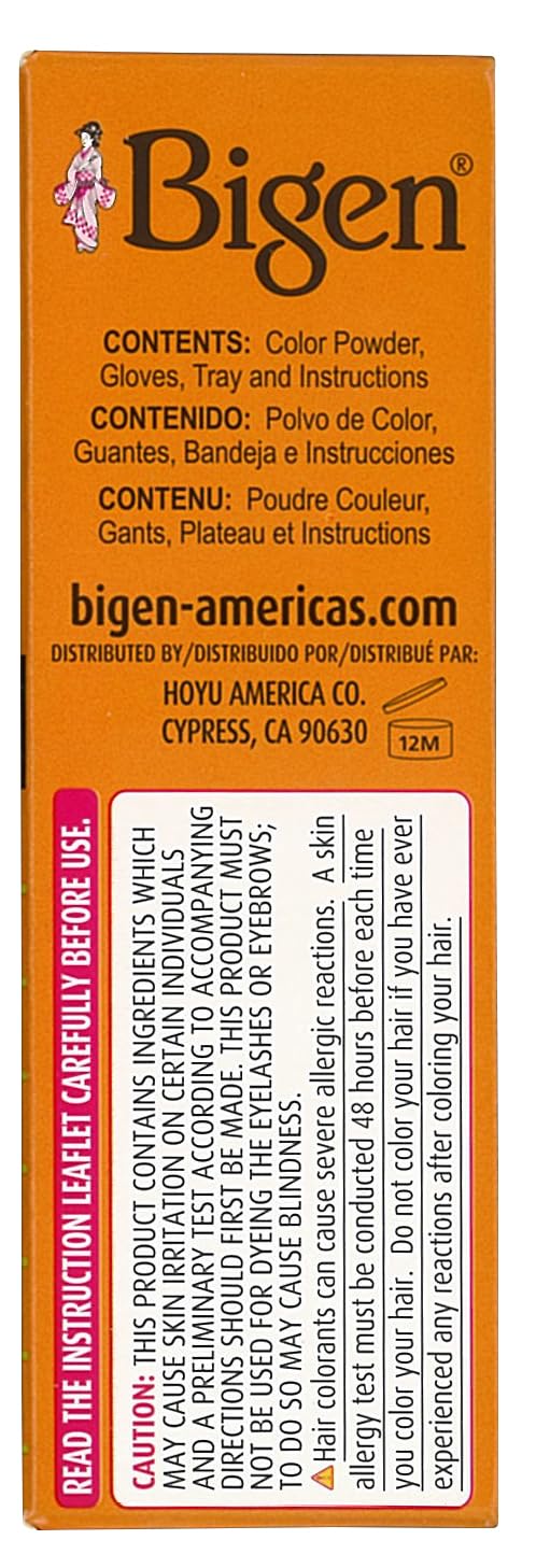 Bigen Permanent Powder Hair Color 56 Medium Brown – Pack of 4 (Variation: Medium Brown+0.21 oz)