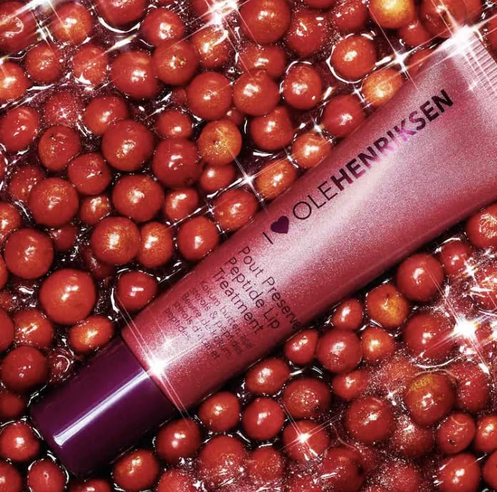 Lip Plumper & Hydrating Lip Treatment with Peptides - Lingonberry Glimmer