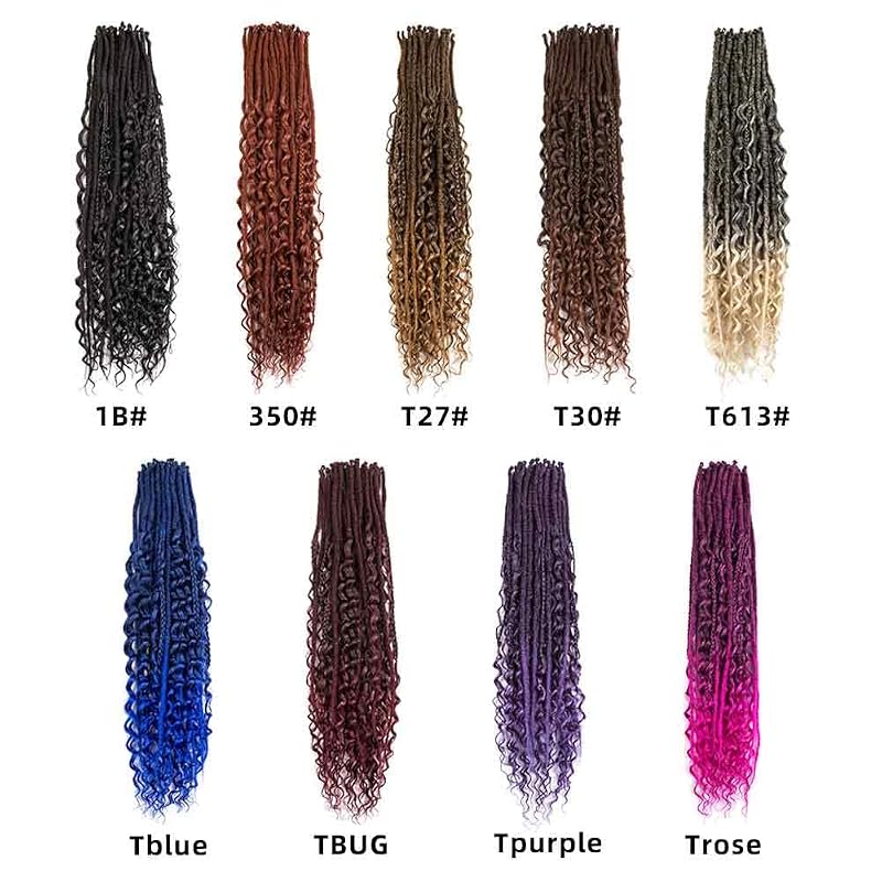 24 Inch 3 in 1 Dreadlock Extensions 30 Strands SE 100% Handmade Mixed 1B/27#+SE-30S-24"