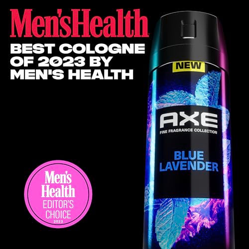 Men's Deodorant Body Spray with Lavender Mint Amber - 3 Pack 4oz