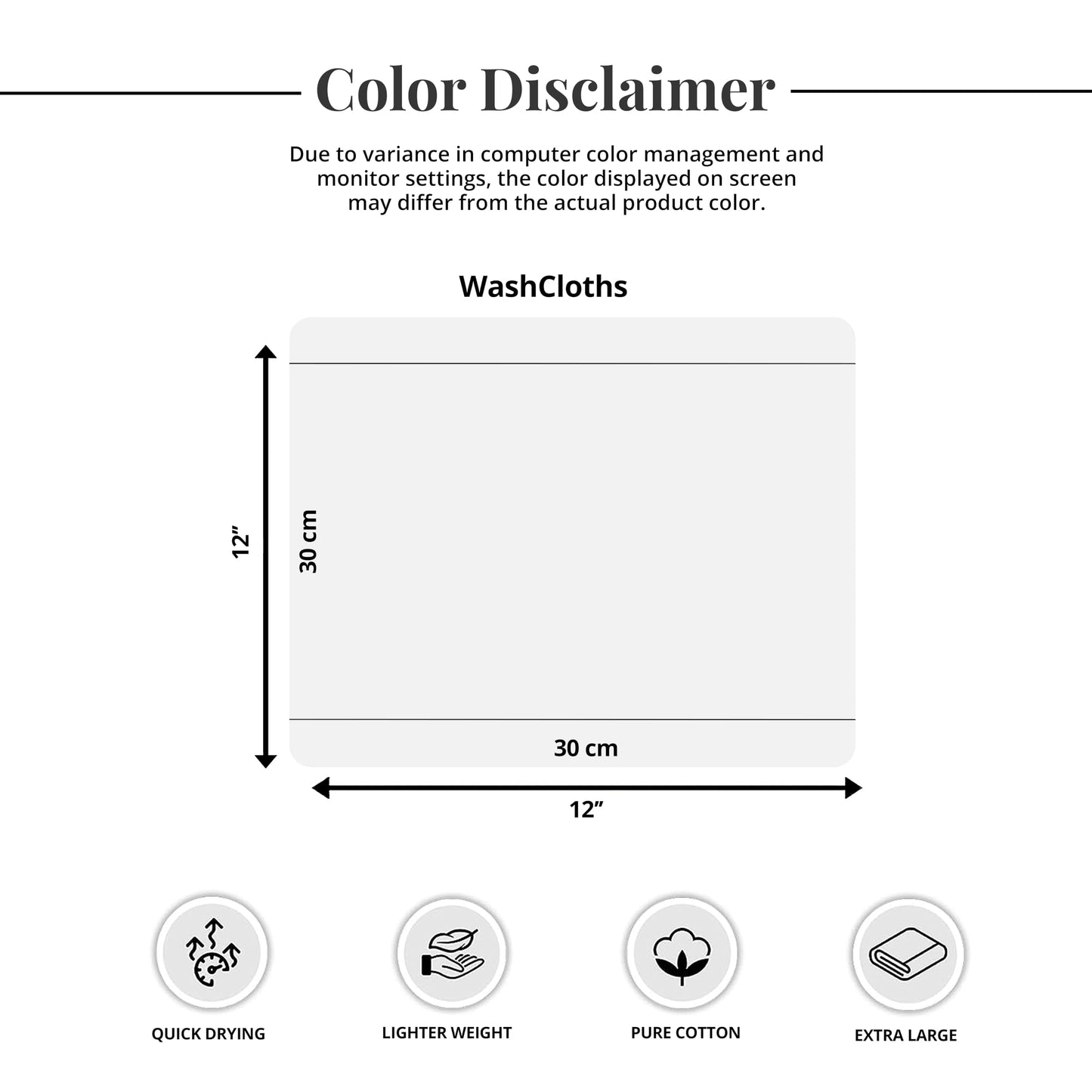 Tens Towels Pack of 60 Washcloths, 12 x 12 Inches, Lighter Weight, Quick to Dry, Super Soft & Absorbent, Gentle Face Towels, Hotel Quality, Perfect for Bathroom, Gym, Spa, Dark Grey