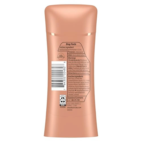 SheaMoisture Antiperspirant Deodorant Stick Pack of 4 2.6 oz - Vitamin C & Niacinamide