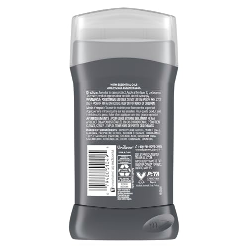 Dove Men+Care Moon Oasis Aluminum-Free Deodorant Stick - 4 Pack, 3 oz Each