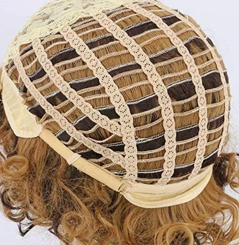 Disco 70s 80s Afro Wig Set with Glasses Necklace - Blonde & Brown Variations