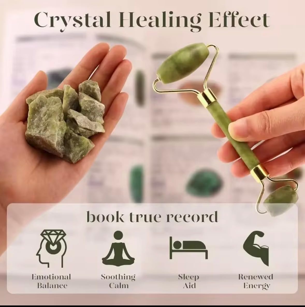 Gua Sha Facial Tool and Jade Roller Set –Anti-Aging Tools for Lymphatic Drainage, Puffiness, Wrinkles, and Relaxation – Skincare Tool for Face and Neck (Light Green)