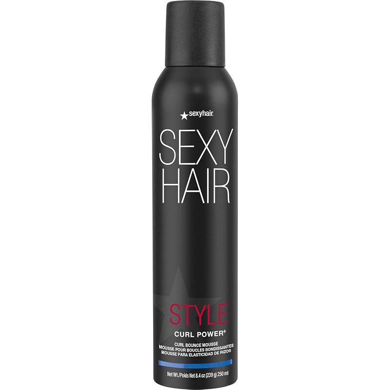 Curl Power Mousse by SexyHair – Light Control, Definition & Frizz Control (8.5 oz)