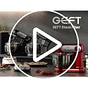 GEFT Red 6QT Electric Stand Mixer with Splash Guard & 600W Dough Hook