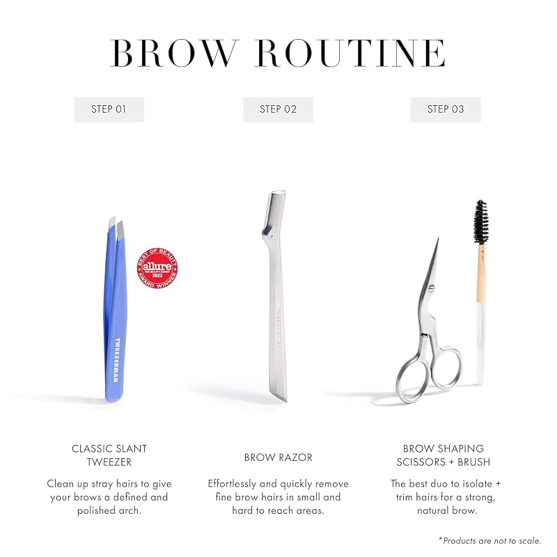 Tweezerman Slant Tweezer – Eyebrow Tweezers, Lapis Blue (Variation: Lapis Blue)