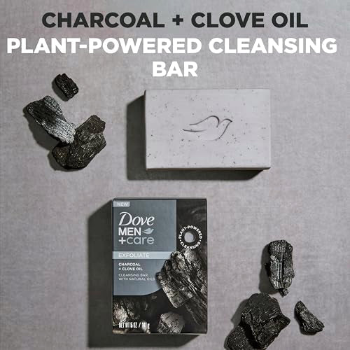 DOVE MEN + CARE Charcoal & Clove Oil Cleansing Bar Set - 4 x 5 oz