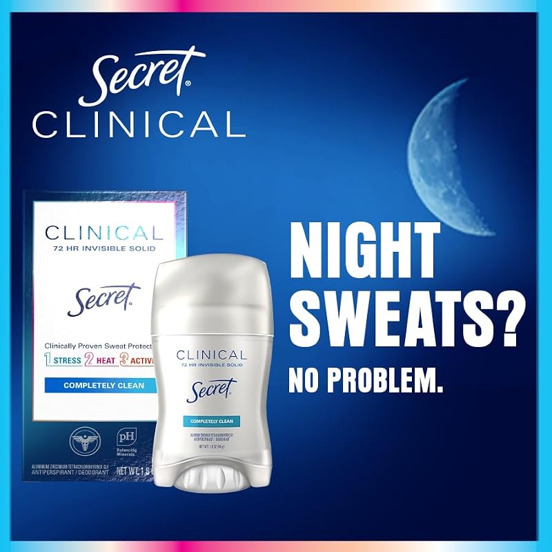 Secret Clinical Strength Antiperspirant Deodorant Bundle - Clear Gel + Dry Spray for Women, 2.6 oz & 3.8 oz