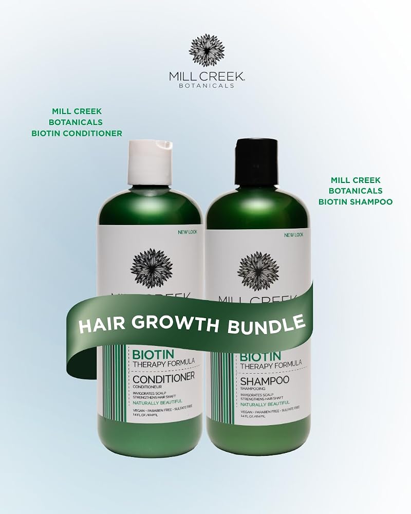 Biotin Conditioner 14 oz - Daily Hair Nourishing Formula with Keratin & Argan Oil (2 pack)