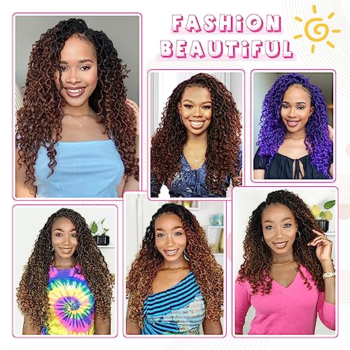 Fulcrum Goddess Locs Crochet Hair 18 Inch - 8 Packs Curly Ends, Black Women Style