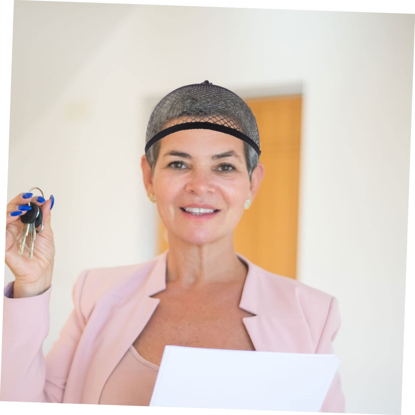 Vaguelly 8pcs Elastic Wig Hair Mesh Caps Lightweight and Wig Covers Practical Hair Net for Women