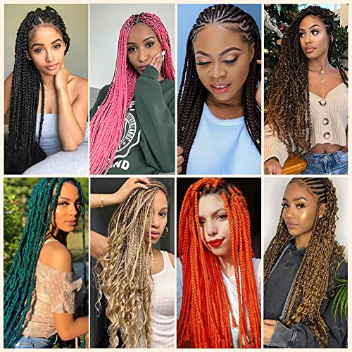 Ombre Ginger Pre Stretched Braiding Hair Extensions 26 Inch - 8 Packs / Lot