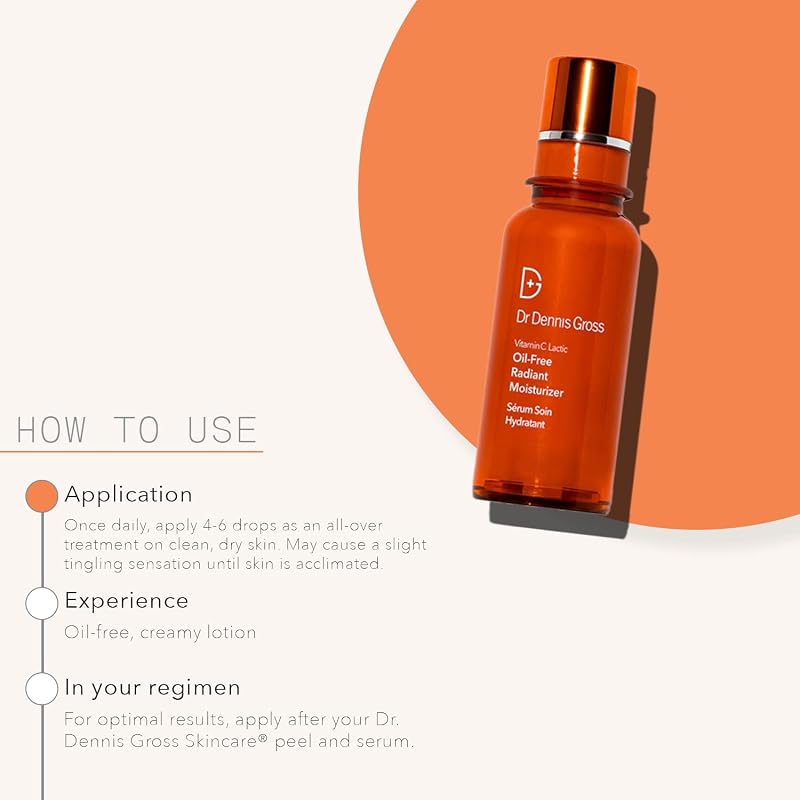 Vit C + Lactic Oil-Free Radiant Moisturizer 1.7 oz (Pack of 1) by Dr Dennis Gross