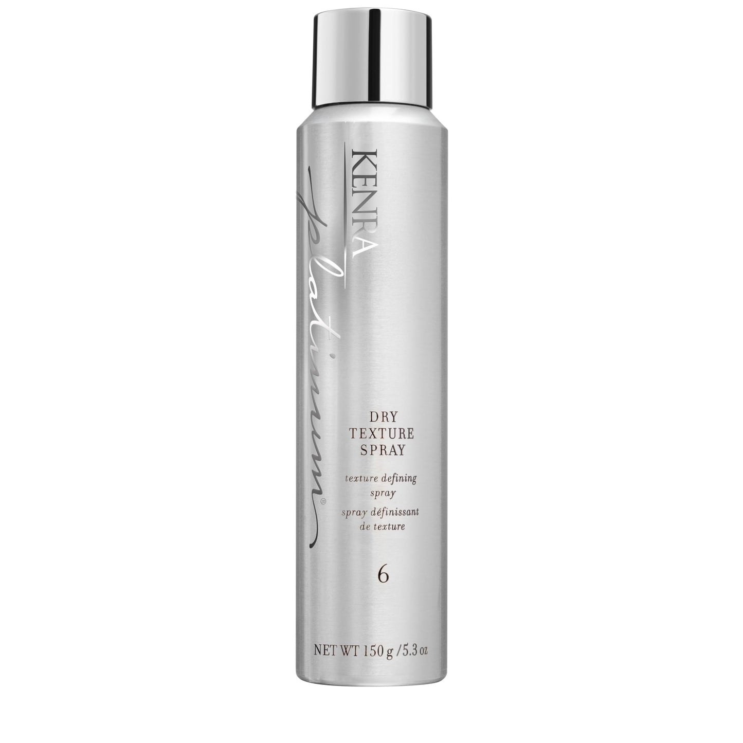 Kenra Platinum Dry Texture Spray 6 | Texture Defining Styler | Increases Texture & Fullness | Absorbs Oils & Impurities | Ultra-Lightweight, Non-Drying Formulation | All Hair Types | 5.3 oz.