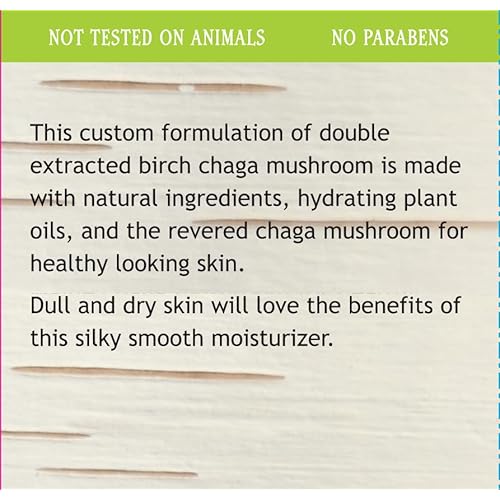 My Berry Maine Chaga Face & Body Cream 4 oz Value Size | Made with Wild Harvested Chaga from USA | Natural Ingredients | Lightweight Lotion for the Face & Whole Body