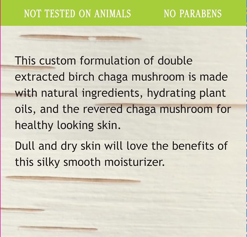 My Berry Maine Chaga Face & Body Moisturizer - Natural Lightweight Lotion, 4 oz