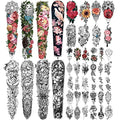 46 Sheet Full Arm Temporary Tattoo for Women with Peony Bird Daisy Rose Half Arm Flower Chrysanthemum Temporary Tattoos for Girls Boys Long Lasting Butterfly Fake Tattoo for Youngs