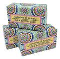 Jasmine & Honey Shea Butter Soap Set - 3 Exfoliating Botanical Bars, 6.4oz