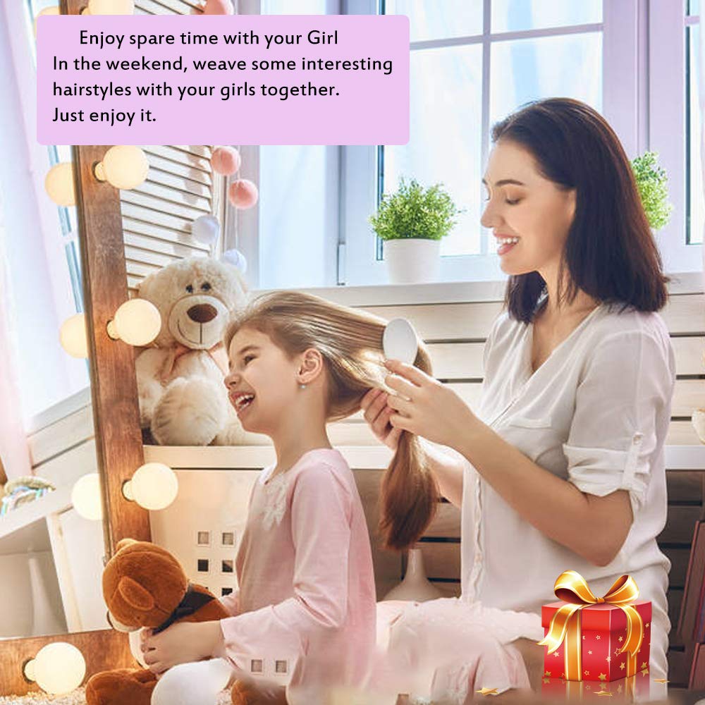 26'' Mannequin Head with Hair, Mcwdoit Cosmetology Manican Manikin Head Human Hairstyles Hairdressing Practice Training, Doll Head + Hair Styling Kit