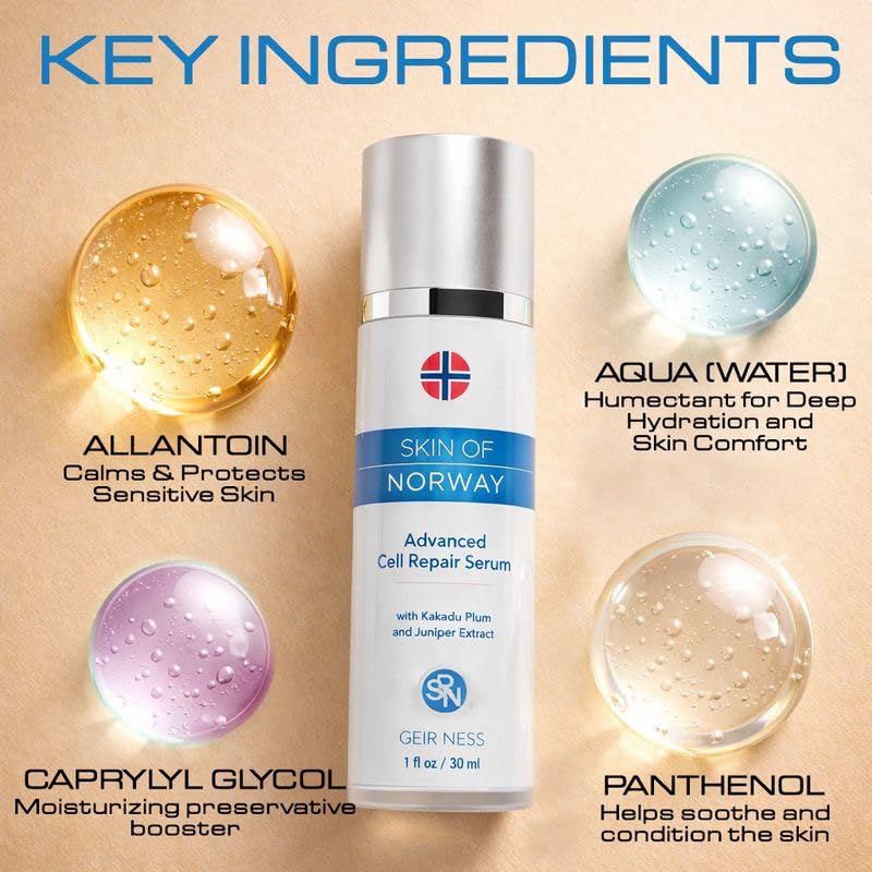 Advanced Cell Repair Serum for Face - Anti-Aging Hydrating Skin Care