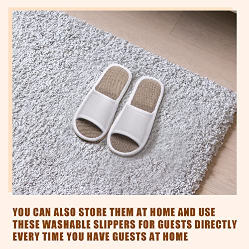 Mumufy Guest Slippers Open Toe Breathable Non-Slip Hotel Spa - Variation 32