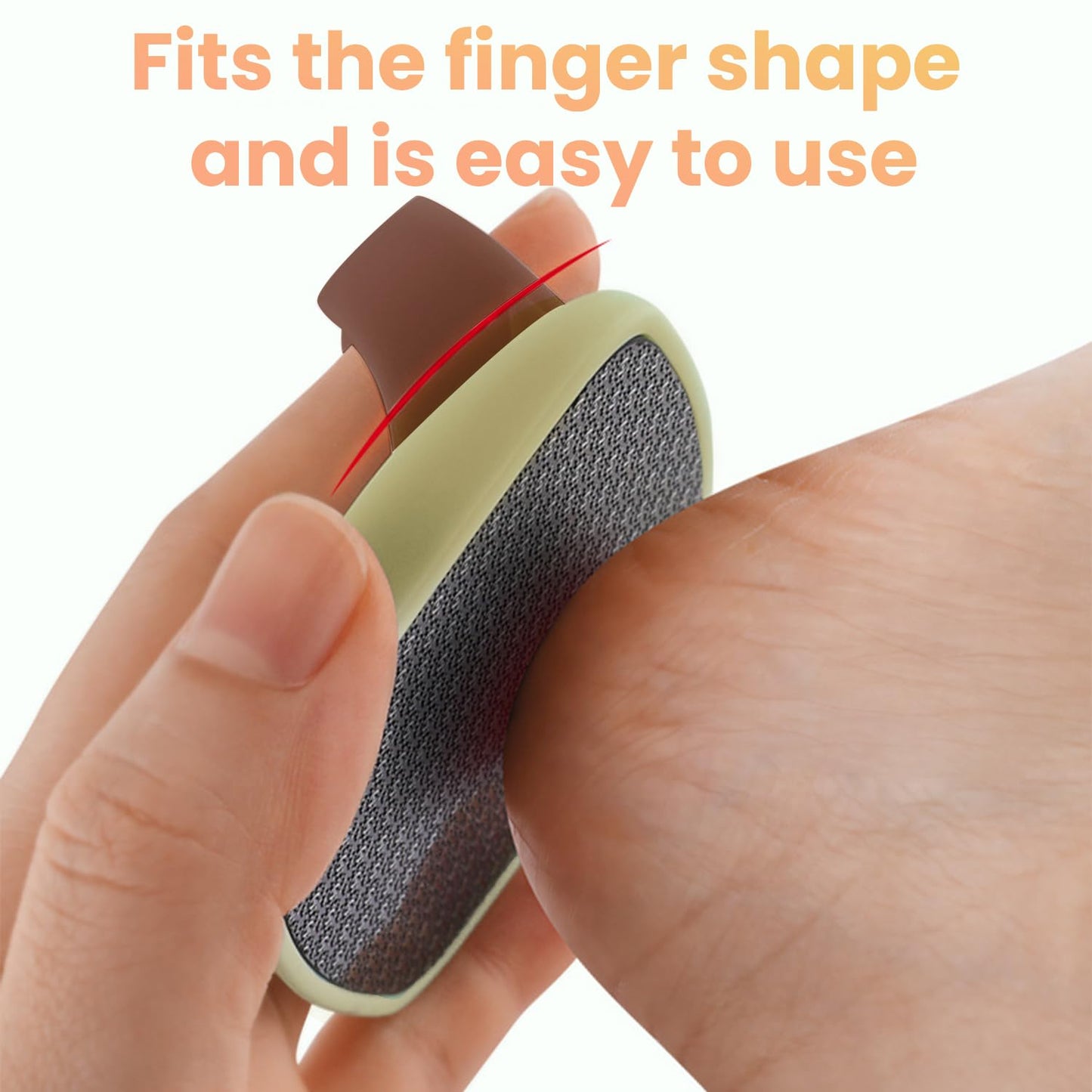 Professional Foot File Callus Remover – Pedicure Tool for Dead Skin Removal – Cracked Heel Repair with Comfort Grip （Faint Yellow）