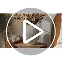 13-Inch White Ceramic Vase - Oval Sandstone Finish, Large Farmhouse Decor
