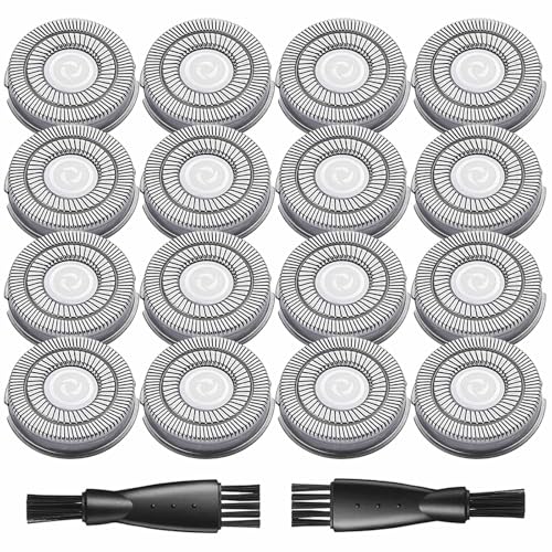 16 Pack Skull Shaver Replacement Heads for Pitbull Gold & Silver PRO - Premium Quality
