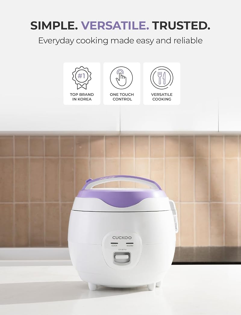 CUCKOO 12-Cup Rice Cooker and Warmer CR-0671V, White