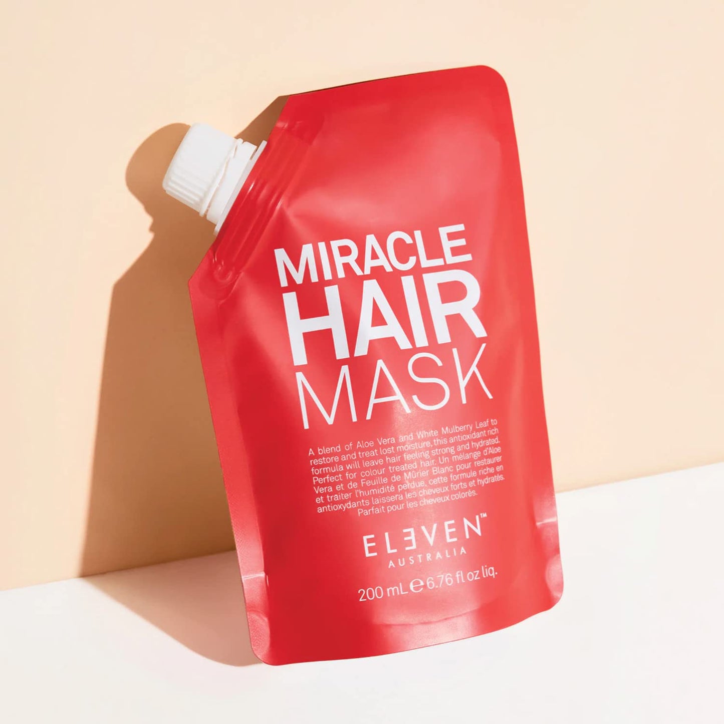 ELEVEN AUSTRALIA Miracle Hair Mask Deep Conditioning Treatment for Dry, Damaged Hair, Restores Moisture, Strength, and Shine, Nourishing Formula with Aloe Vera and White Mulberry - 6.8 Fl Oz