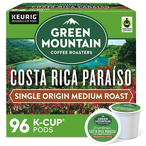 Costa Rica Paraiso Coffee Pods - Medium Roast Single-Serve Keurig K-Cup, 96 Count