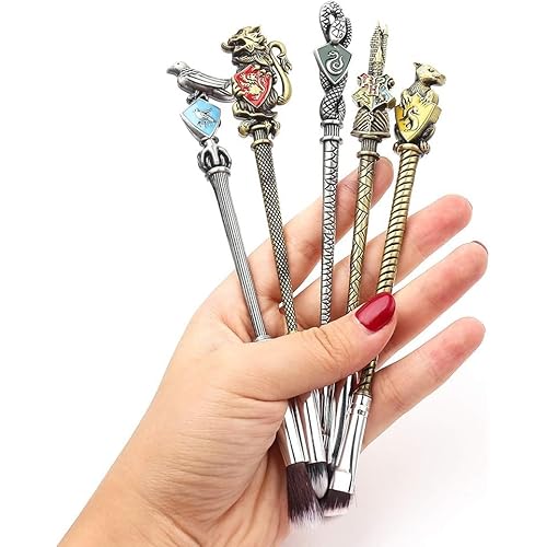 Harry Makeup Brushes Set Gifts Comb Mirror with Gift Box Makeup Brushes Set for Women Potter Magic Eye Shadow Eyeliner Blending Lip Brush