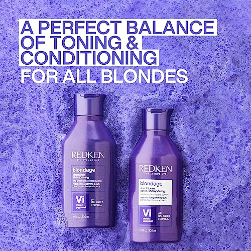 Redken Blondage Purple Conditioner 10.1 Fl Oz - Tones & Moisturizes Blonde Hair