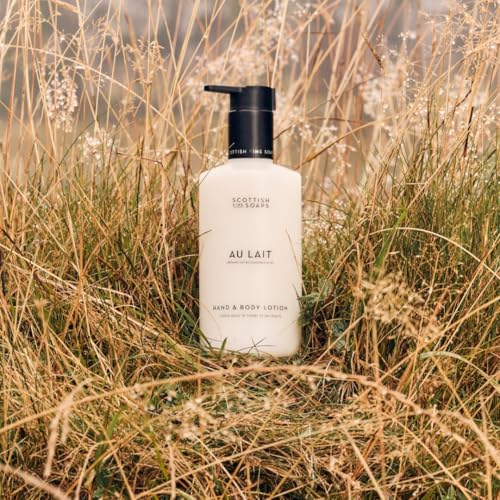 Scottish Fine Soaps Au Lait Hand and Body Lotion, Vegan Friendly, Chocolate and Coconut Milk Scent, Made with Oat and Chamomile, 300ml