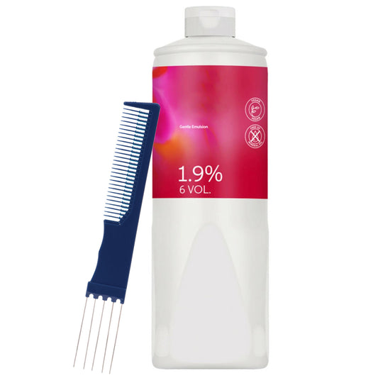 Color Touch 1.9% / 6 Volume Developer Emulsion Activator 33.8 Fl Oz with Dual Purpose Comb – Cream Developer for Color Touch Hair Color & Toners